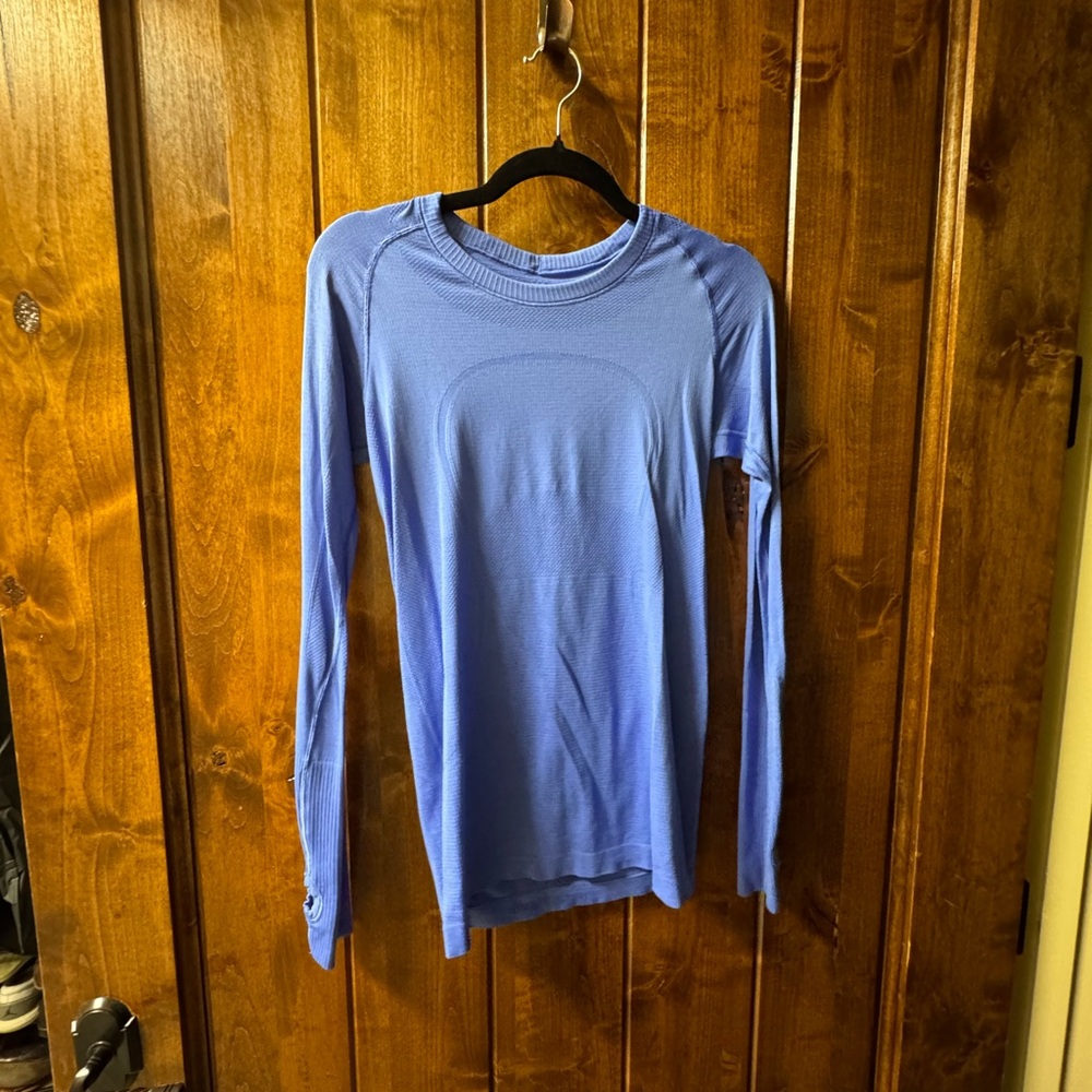 lululemon athletica Sky Blue Long Sleeve Shirt - 8